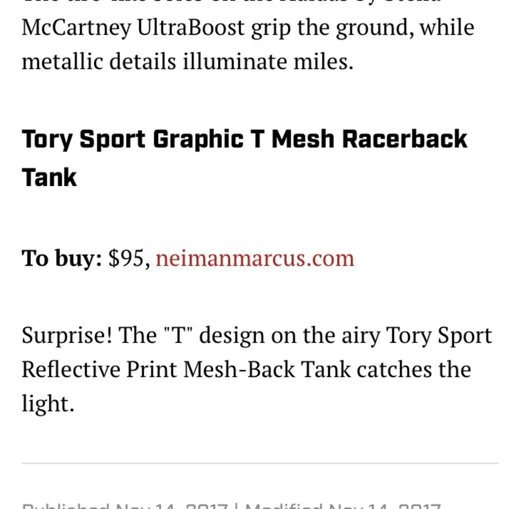 Tory Sport Racerback Tank Top - Picture 11 of 14